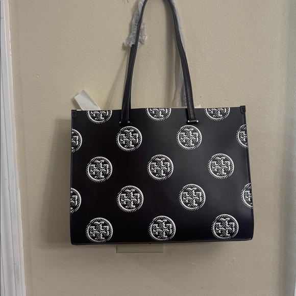 Tory Burch Handbags - Tory Burch T Monogram Contrast Leather Tote